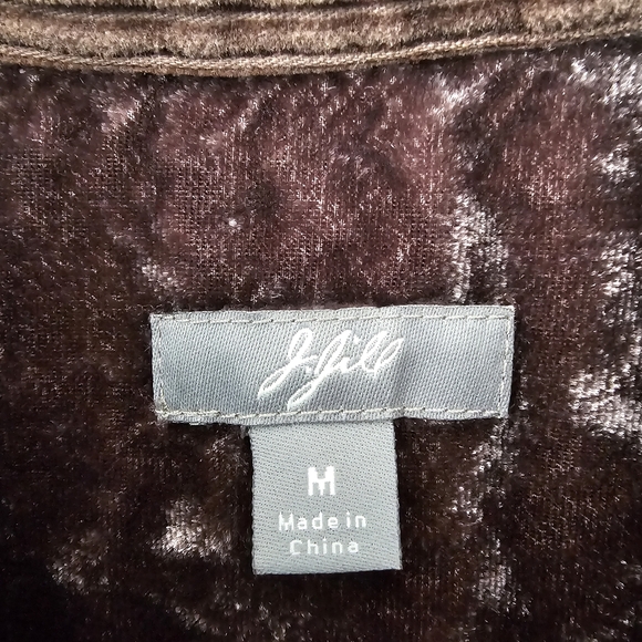 J. Jill Corduroy Button Down Jacket with Velvet Collar - Picture 5 of 12